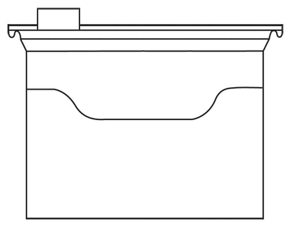 Organisationstasche - VISIMAP - Bogenschnitt auf der Vorderseite - Reiter