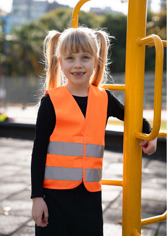 Korntex® Kinder Warnweste „Aarhus“ - Signal-Gelb - XXS
