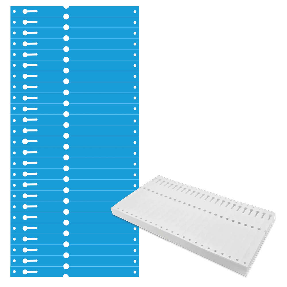 Tyvek®-Schlaufen-Etiketten - Format 160 x 12,7 mm - 6 Farben