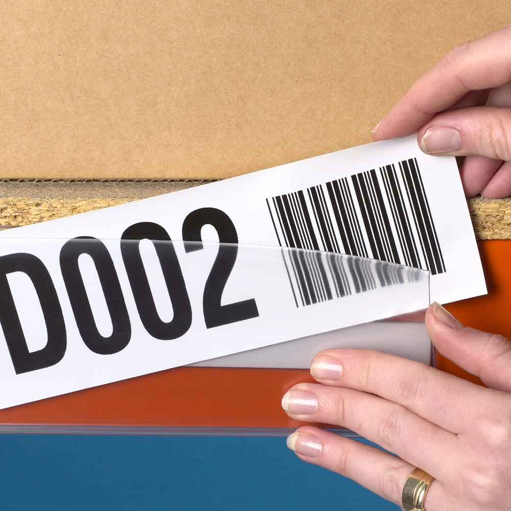 Etikettenhalter selbstklebend - viele Standard-Formate