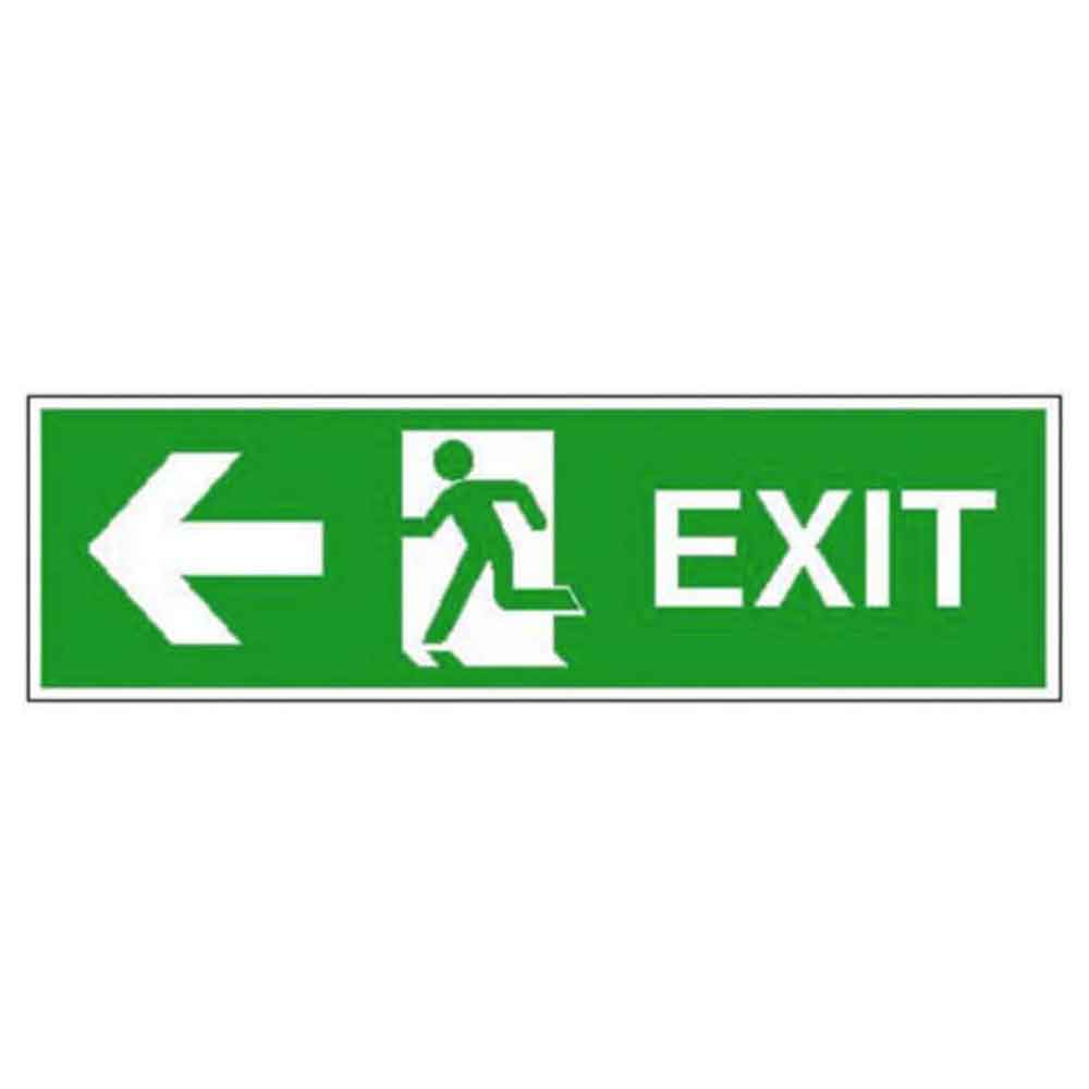 Fluchtweg-Kombischild - Notausgang - Exit - langnachleuchtend