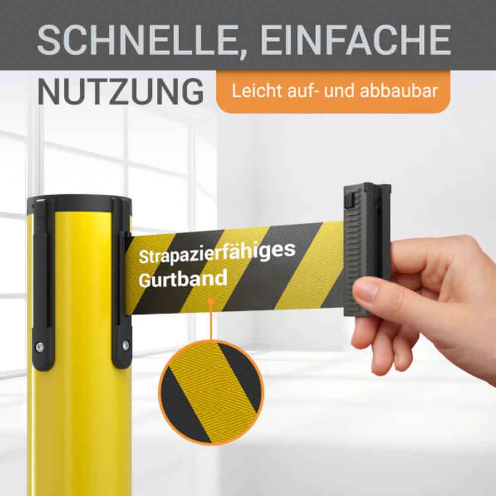 Gurtpfosten 2er Sparset - aus hochwertigem Metall - in 7 Ausführungen