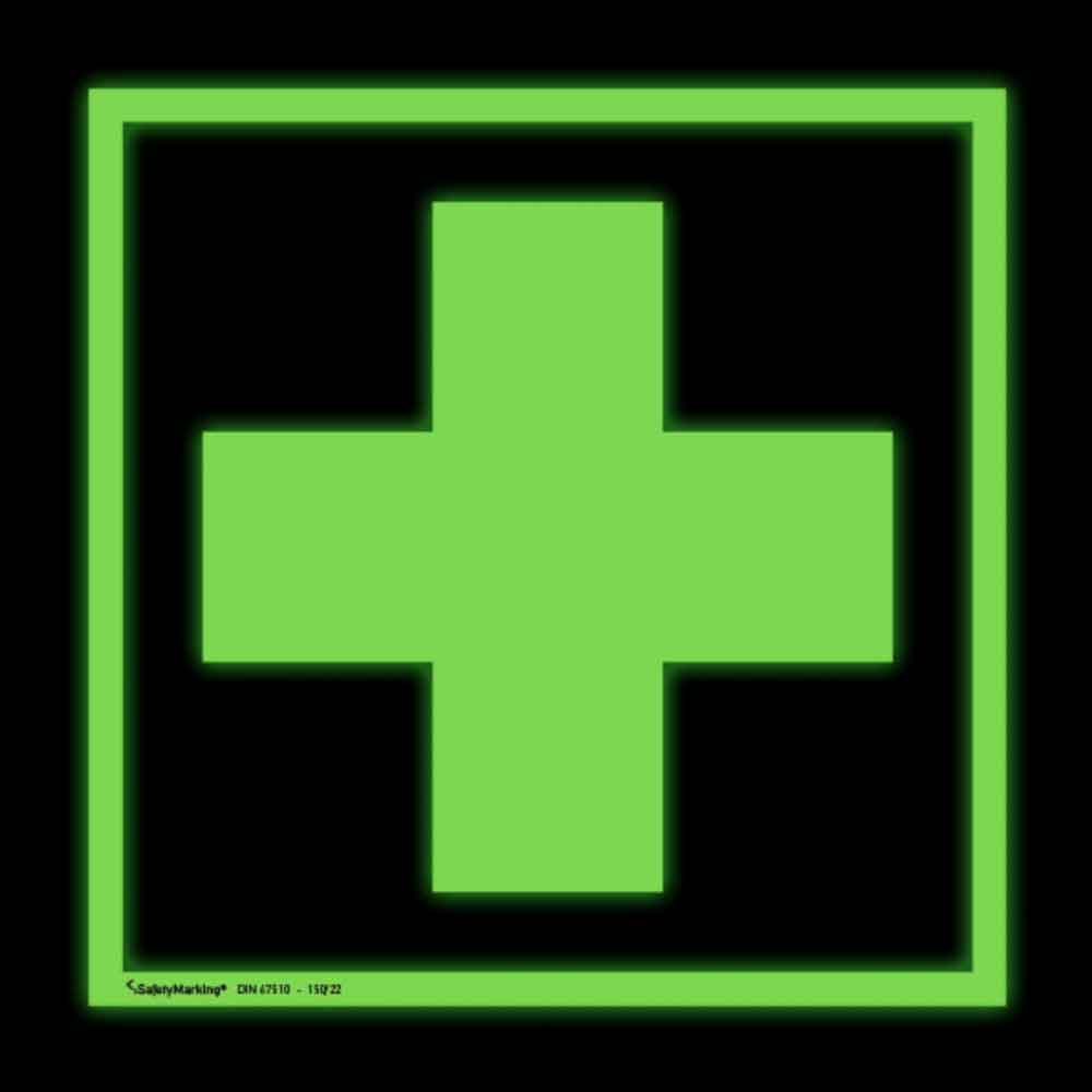 Erste-Hilfe-Schild - Fahne - Erste Hilfe - langnachleuchtend Erste-Hilfe-Schild - Fahne - Erste Hilfe - langnachleuchtend