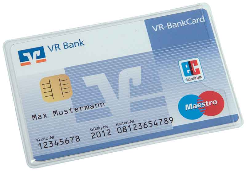 RFID-Schutzhülle - für Kredit- und Scheckkarten - Schutz vor Datenmissbrauch