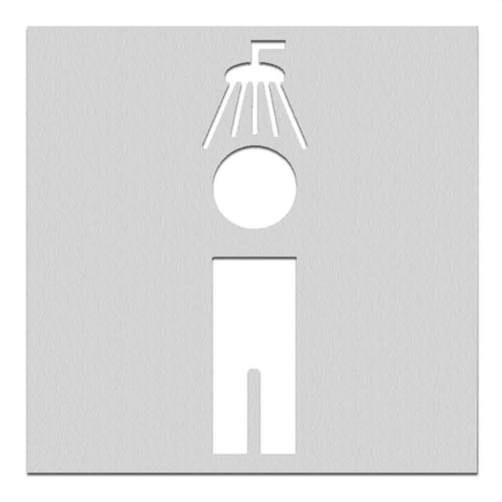 PHOS Türschild aus Edelstahl - verschiedene Symbole - selbstklebend PHOS Türschild aus Edelstahl - verschiedene Symbole - selbstklebend