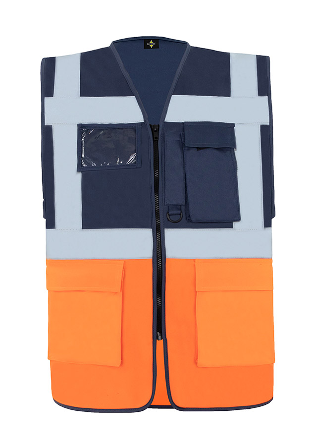 Korntex® Comfort Warnweste „Hamburg“ - Multifunktional - Weiß - M