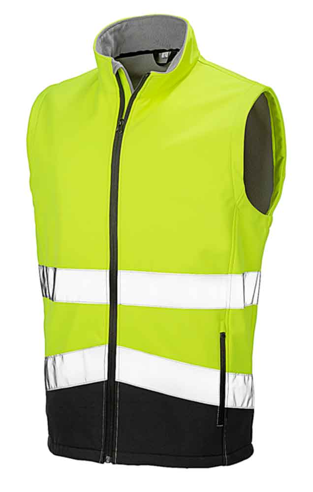 Sicherheits-Softshell-Weste - reflektierend - 2 Farben