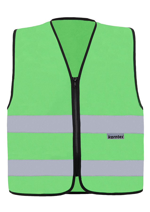 Korntex® Warnweste mit Reißverschluss „Cologne“ - Grün - XL