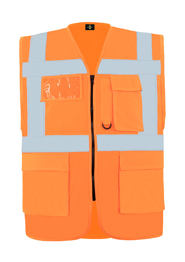 Korntex® Comfort Warnweste „Hamburg“ - Multifunktional - Weiß - M