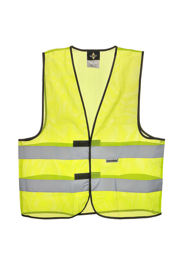 Korntex® Mesh Warnweste „Thessaloniki“ - Rot - 5XL