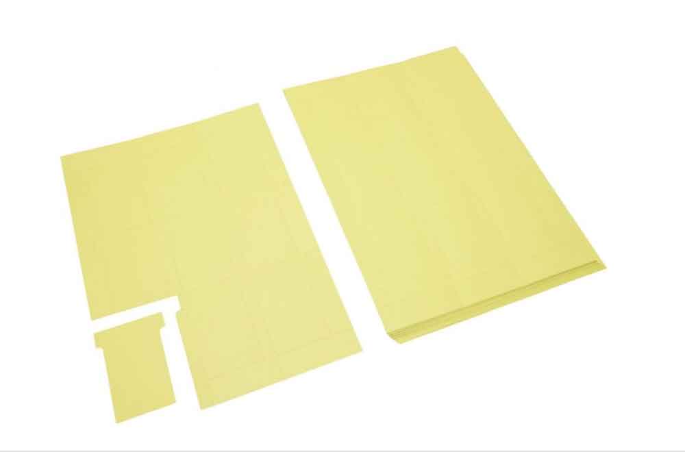 Zubehör T-Karten zur EDV-Beschriftung - für T-Kartentafel - Breitformat - in 6 Farben