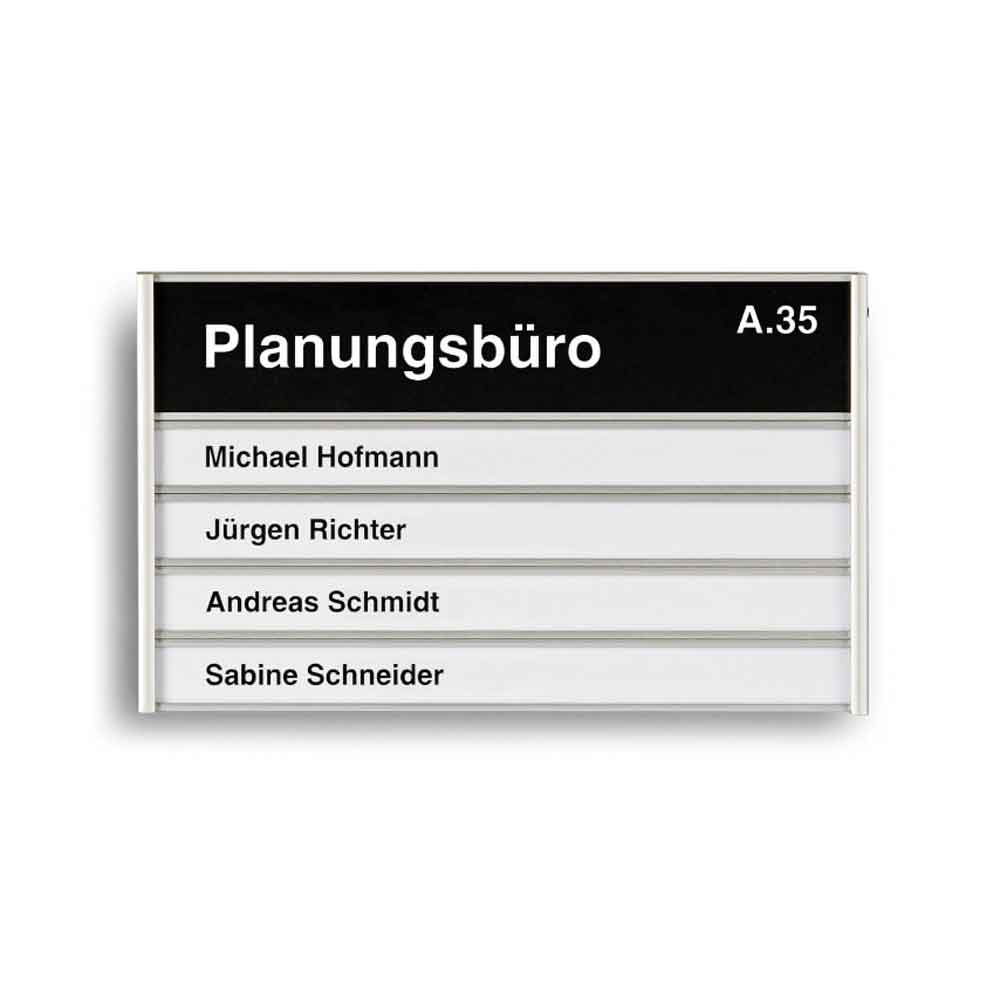 Türschild Serie Silver - in 7 verschiedenen Größen Türschild Serie Silver - in 7 verschiedenen Größen