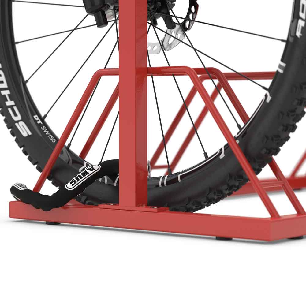 Werbefahrradständer EW 7004 - große Werbefläche - 4 Einstellplätze zweiseitig Werbefahrradständer EW 7004 - große Werbefläche - 4 Einstellplätze zweiseitig