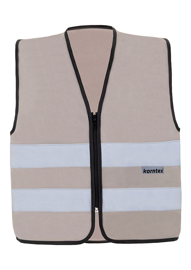 Korntex® Warnweste mit Reißverschluss „Cologne“ - Grün - XL