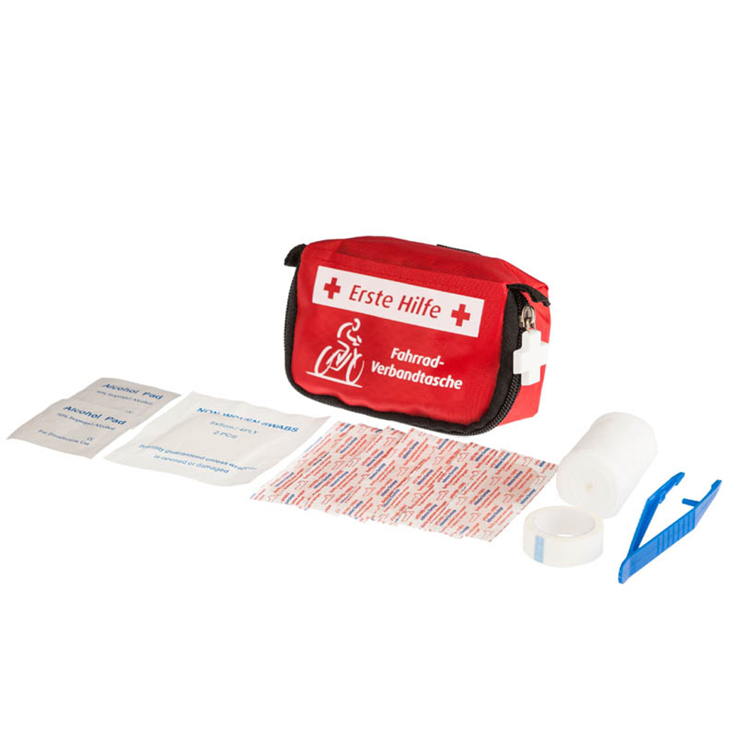 60-50-100-0-00-02-020-verbandtasche-fahrrad-rot-inhalt-18b0e0 Ersthelfer-Mini - inklusiv mit individuellem Motiv - 3 Farben