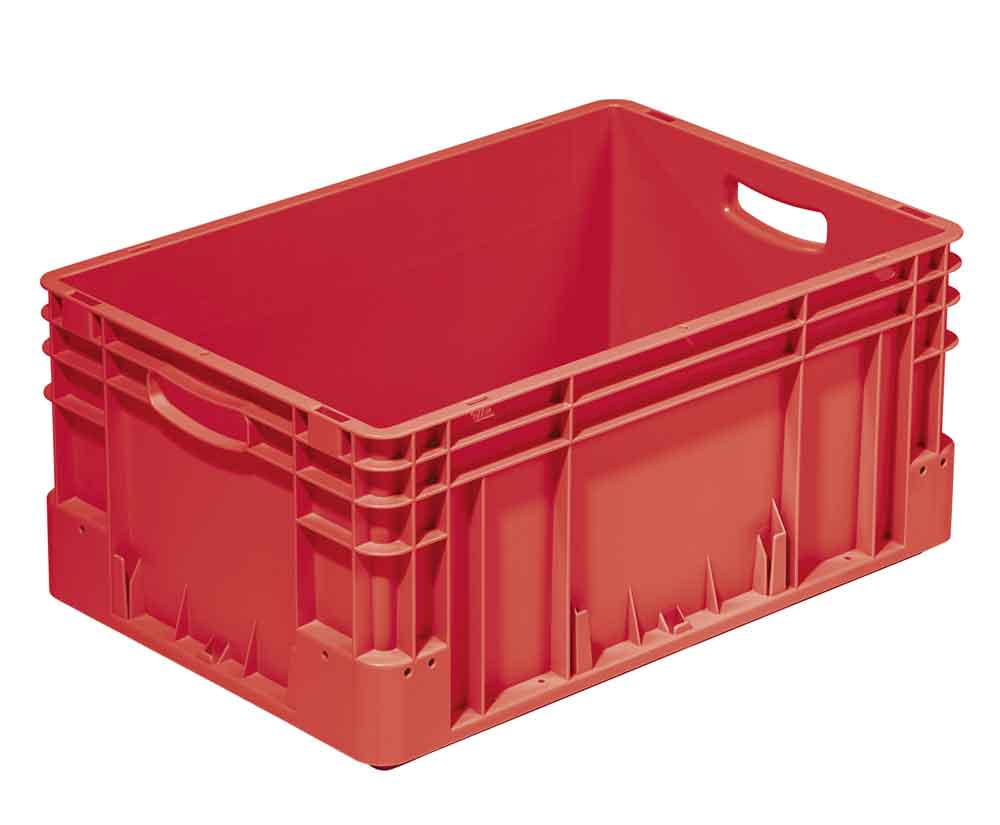 80-10-108-0-10-02-060-euro-transportbehaelter-rot-03eca4 Euro-Transportbehälter - L 600 x B 400 x H 270 mm - in 3 Farben