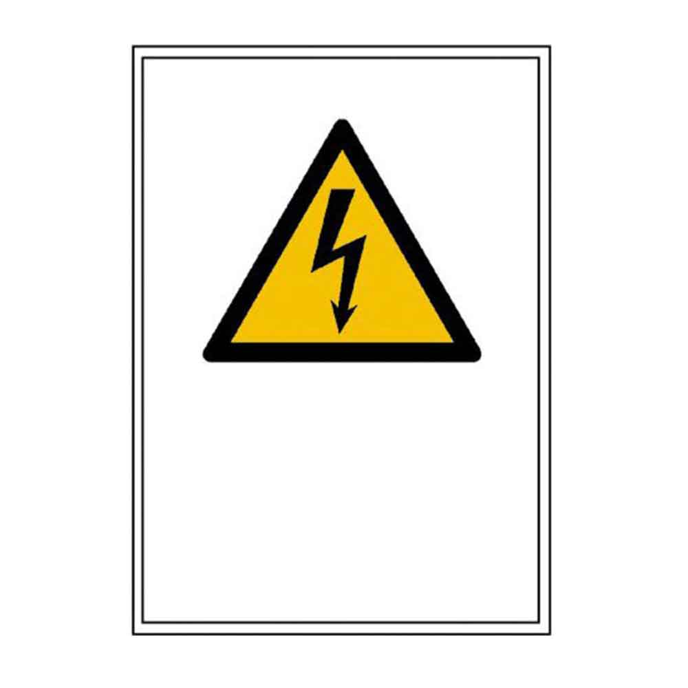 Warn-Kombischild - Warnung vor gefährlicher elektrischer Spannung Warn-Kombischild - Warnung vor gefährlicher elektrischer Spannung
