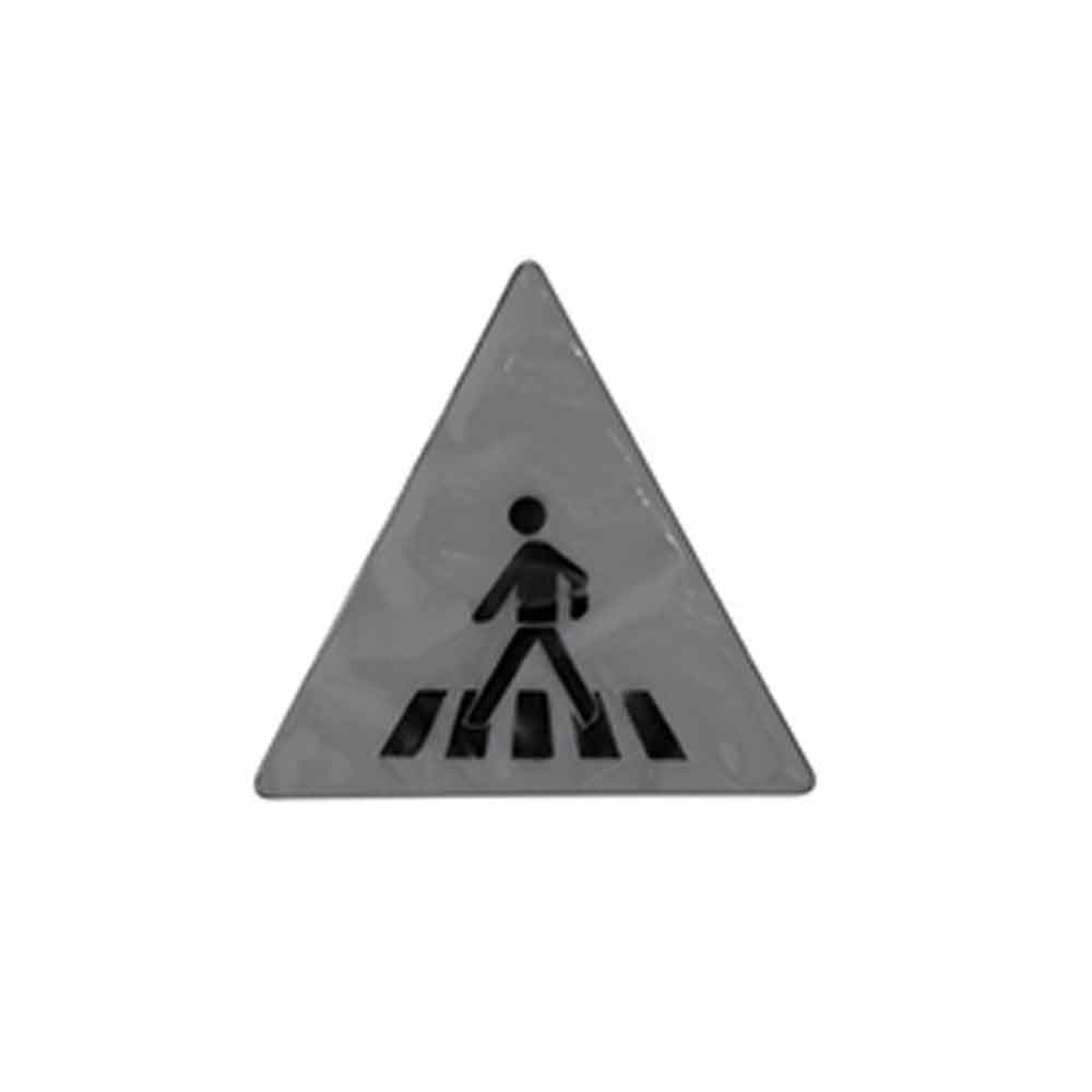 Verkehrszeichen-Sticker - "Zebrastreifen"- Reflektierend - 2 Farben