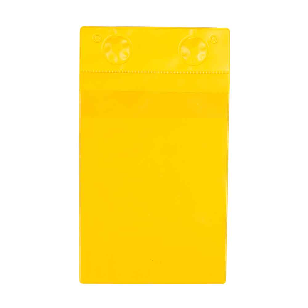 Magnet Taschen mit Regenschutzklappe - aus PVC - DIN A5 hoch und quer - 4 Farben