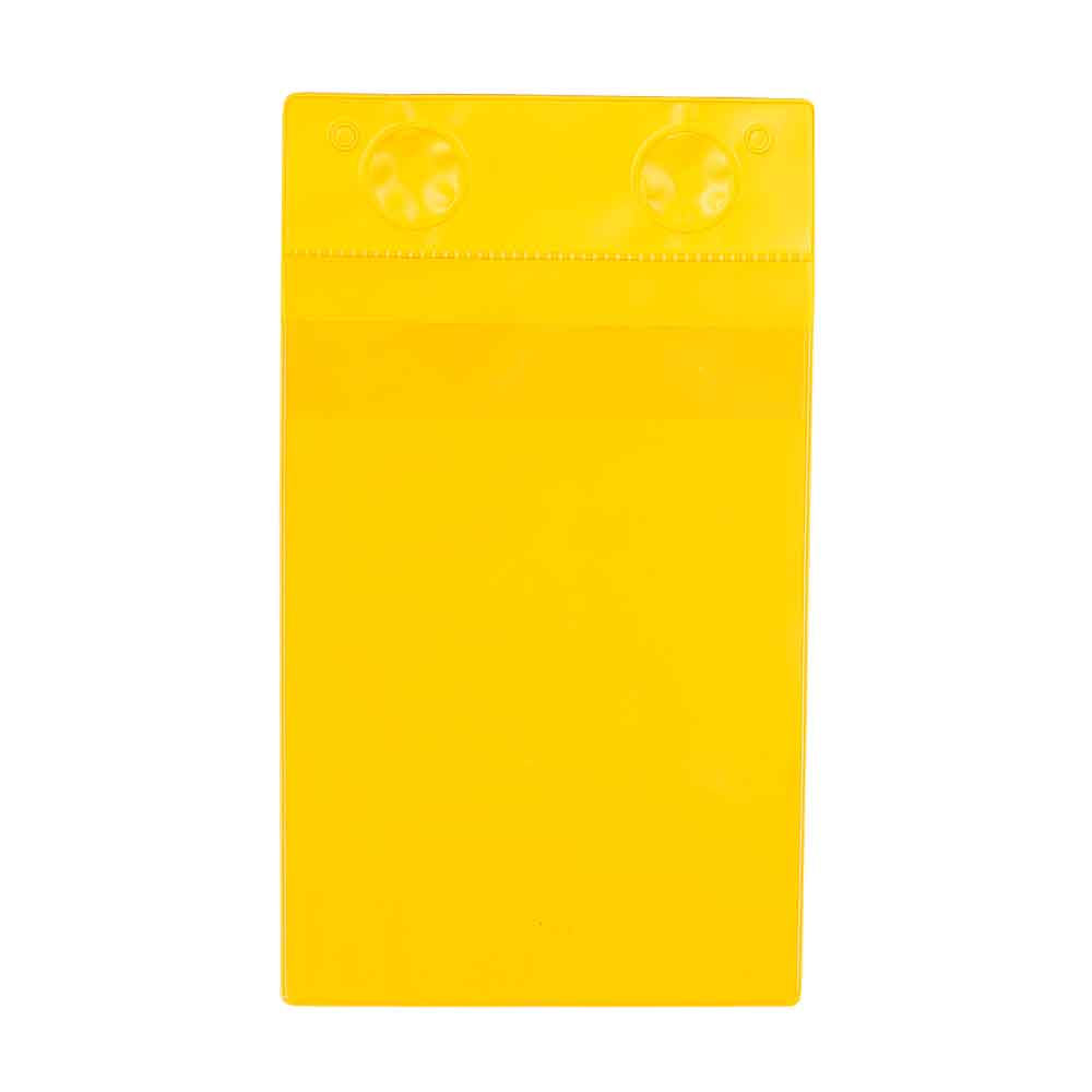 30-80-401-0-23-04-065-magnettaschen-din-a5-hoch-gelb-c8ffe0 Magnet Taschen mit Regenschutzklappe - aus PVC - DIN A5 hoch und quer - 4 Farben