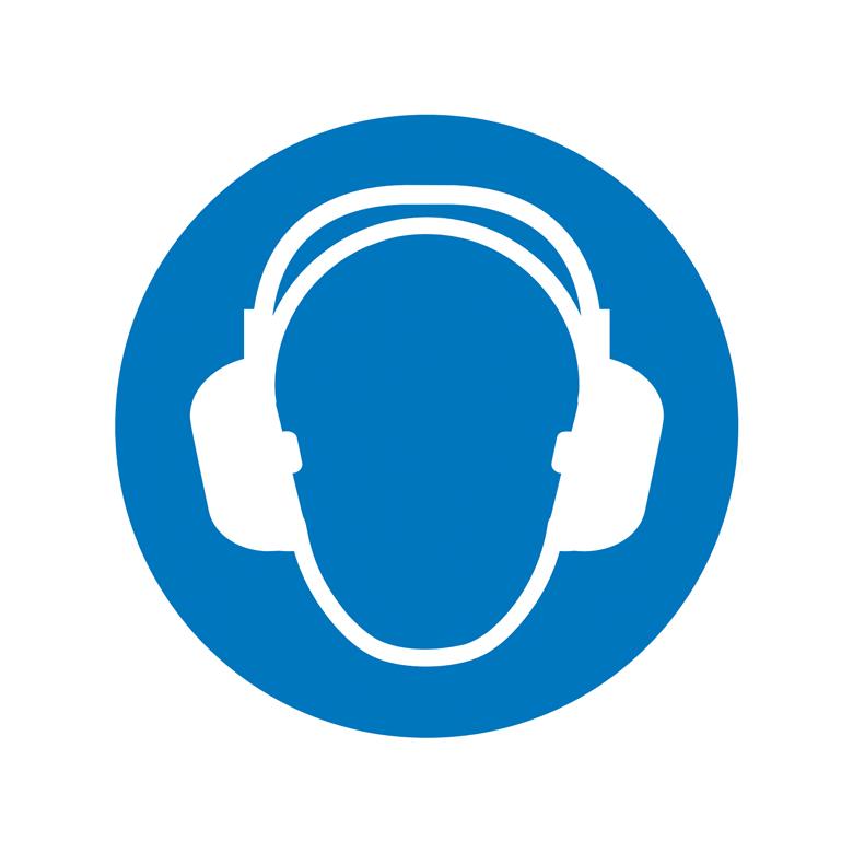 Gebotsschild - Gehörschutz benutzen