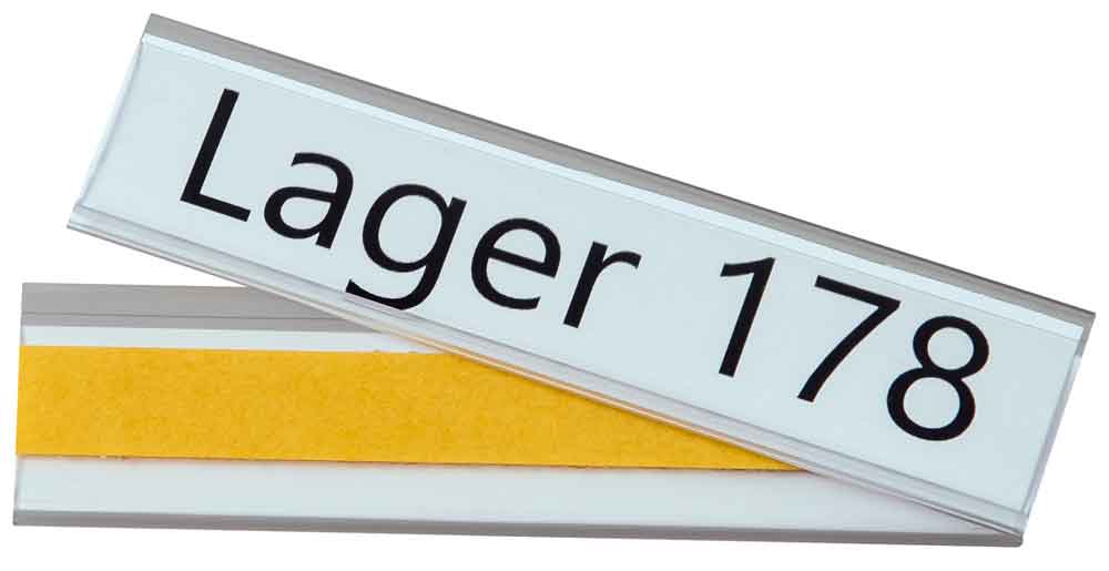 Etikettenhalter selbstklebend - viele Standard-Formate