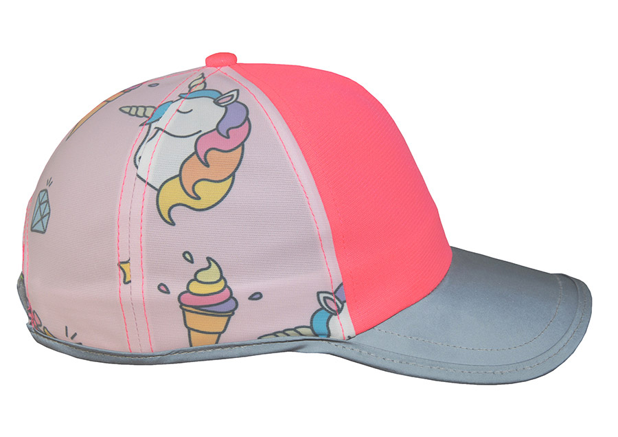 Korntex® Cap für Kinder Action Line "Unicorn" - Pink/Einhorn - Onesize