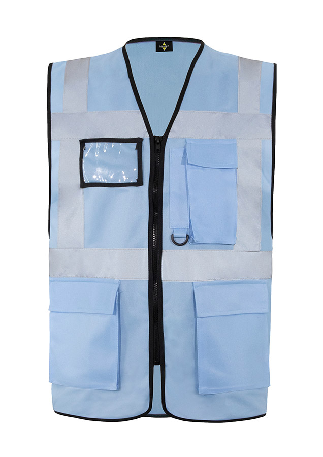 Korntex® Comfort Warnweste „Hamburg“ - Multifunktional - Weiß - M
