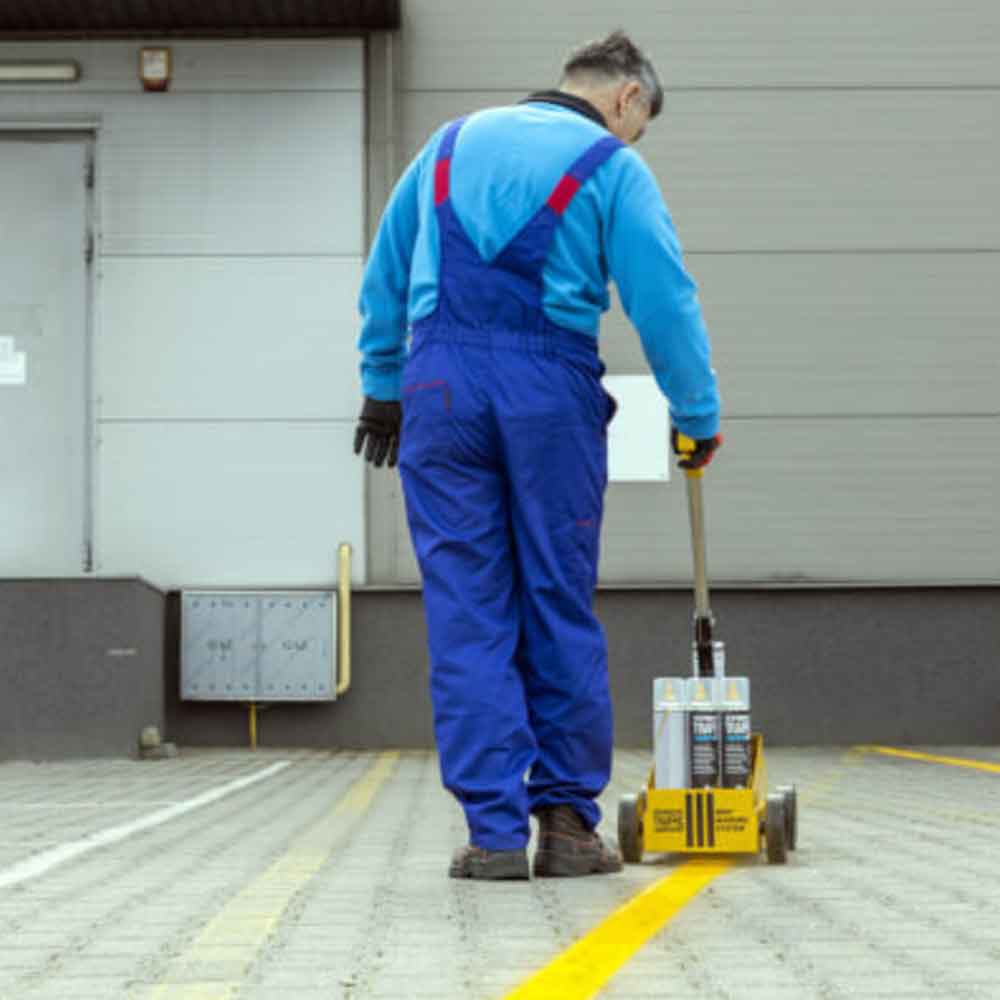 Bodenmarkierungsgerät "Smart Striper®" - zum Markieren im Innen- und Außenbereich Bodenmarkierungsgerät "Smart Striper®" - zum Markieren im Innen- und Außenbereich