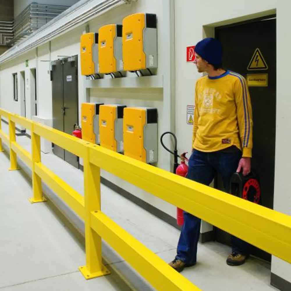 Rammschutzgeländer XL - zum Aufdübeln - für höchste Belastungen Rammschutzgeländer XL - zum Aufdübeln - für höchste Belastungen