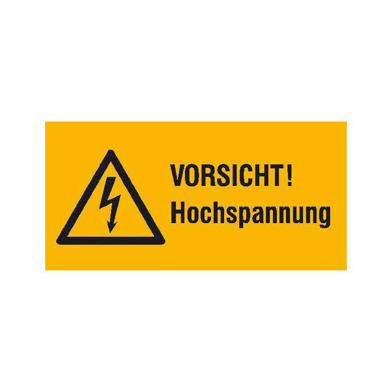 Warn-Kombischild - Vorsicht! Hochspannung