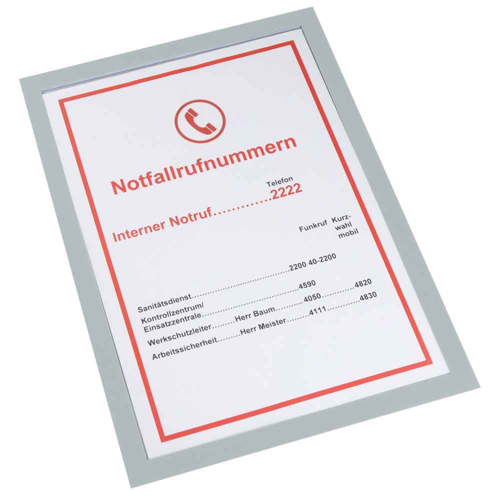 30-80-127-1-00-06-002-magnetische-infotasche-premium-grau-d6f669 Magnetische Infotasche Premium - magnethaftend - 6 Farben