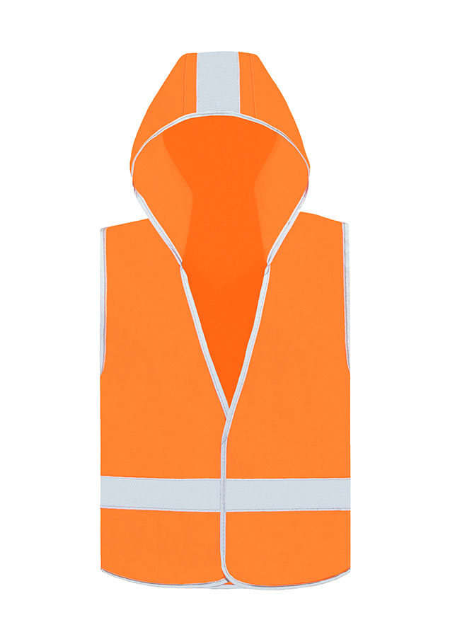 Korntex® Kinder Warnweste mit Kapuze „Odense“ - Signal-Gelb - S