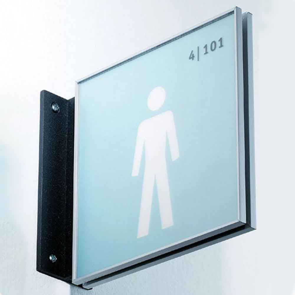 NEW AGE Fahnenschild - Set aus Wandausleger und 2 Schildern - hochwertiges Acrylglas NEW AGE Fahnenschild - Set aus Wandausleger und 2 Schildern - hochwertiges Acrylglas