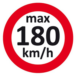 Geschwindigkeitsaufkleber - 160-240 km/h - für Winterräder