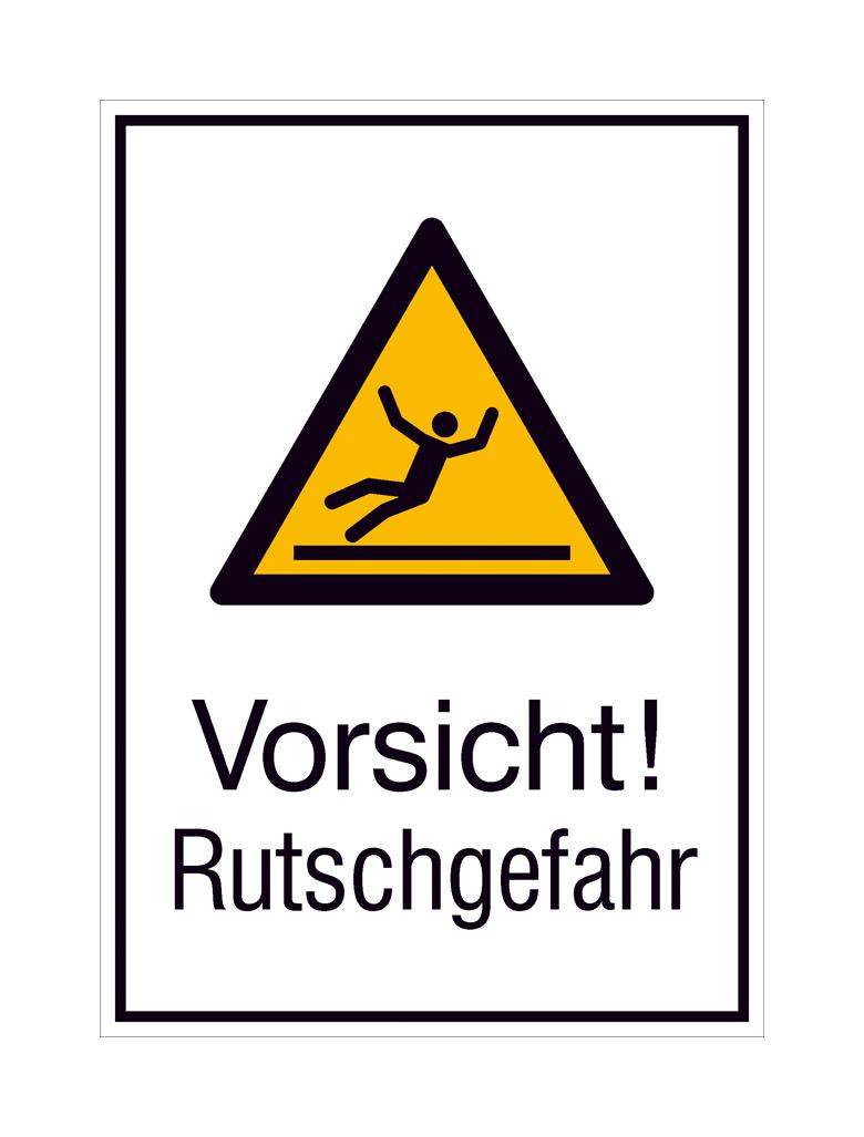 Warn-Kombischild - Vorsicht! Rutschgefahr