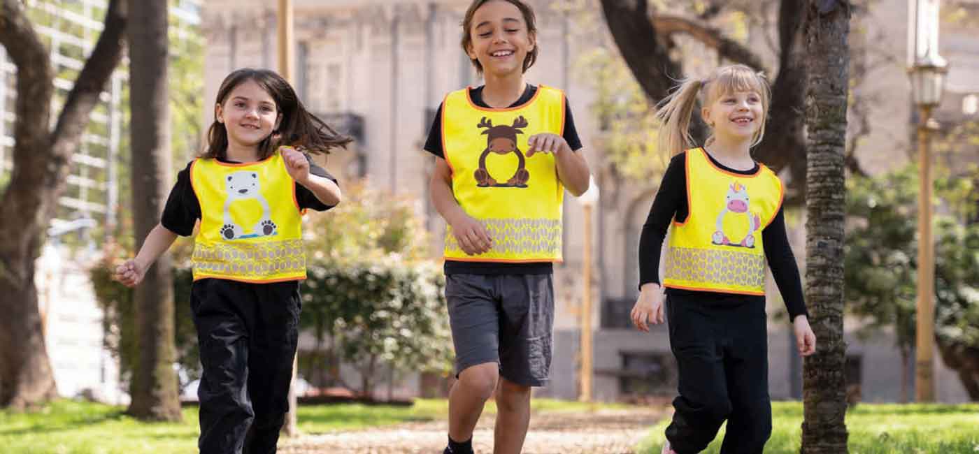 Sicherheit für Kinder - neues Textildesign von hoher Qualität