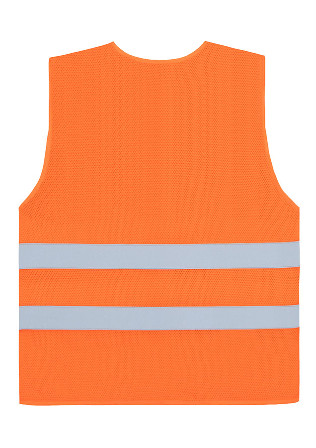 Korntex® Mesh-Warnweste Comfort-Fit „Rhodes“ - Mit Reißverschluss - Signal-Orange - 4XL/5XL