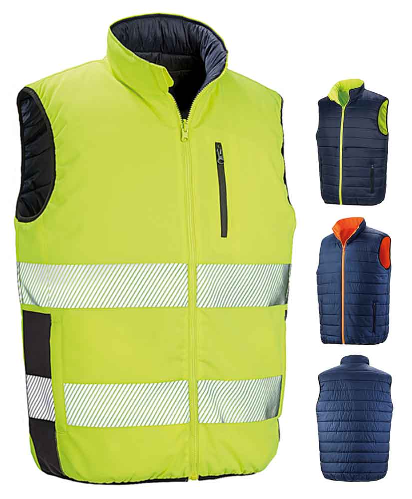 Sicherheits-Softshell-Wendeweste - Reflektierend - 2 Farben