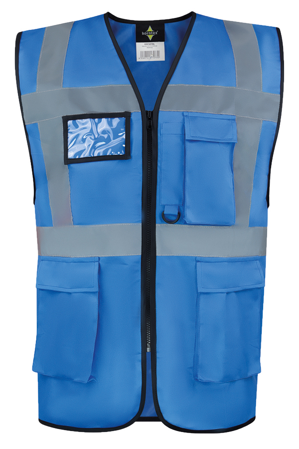 Korntex® Comfort Warnweste „Hamburg“ - Multifunktional - Weiß - M