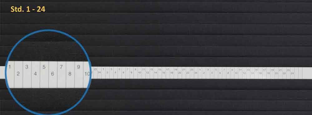 20-20-125-4-00-01-060-skala-1-24-74b398 Skalen - 4 mm Strichabstand - für Planrecord-Stecktafel - 6 Ausführungen