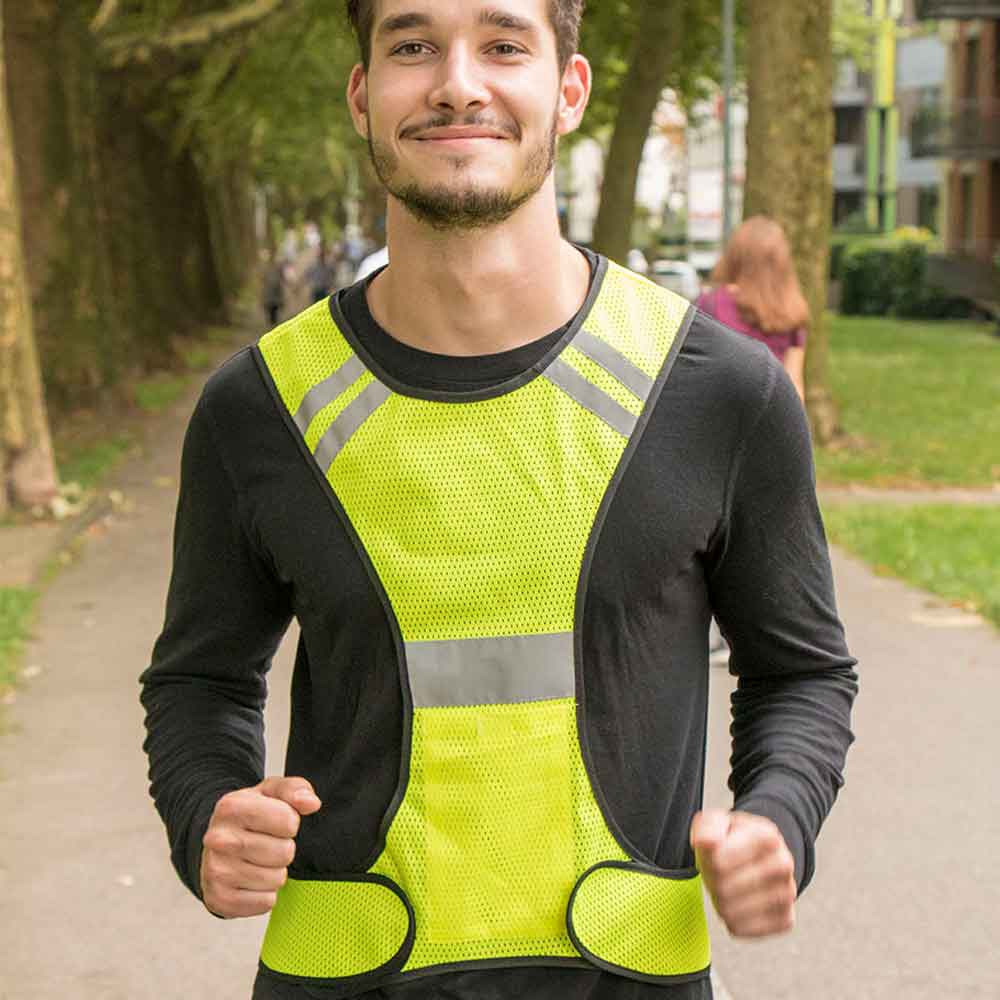 Joggerweste - Einheitsgröße - in Gelb - ohne Werbeanbringung