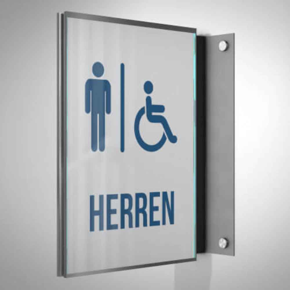 GlasFix Fahnenschild - bestehend aus 2 Echtglas-Schildern und einem Edelstahlbügel - in 5 Größen GlasFix Fahnenschild - bestehend aus 2 Echtglas-Schildern und einem Edelstahlbügel - in 5 Größen