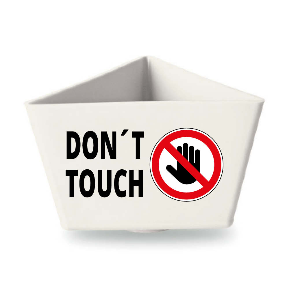 Leitzahlenträger - Text und Motiv: "DON'T TOUCH" - mit Magnethaftung - 11 Farben Leitzahlenträger - Text und Motiv: "DON'T TOUCH" - mit Magnethaftung - 11 Farben