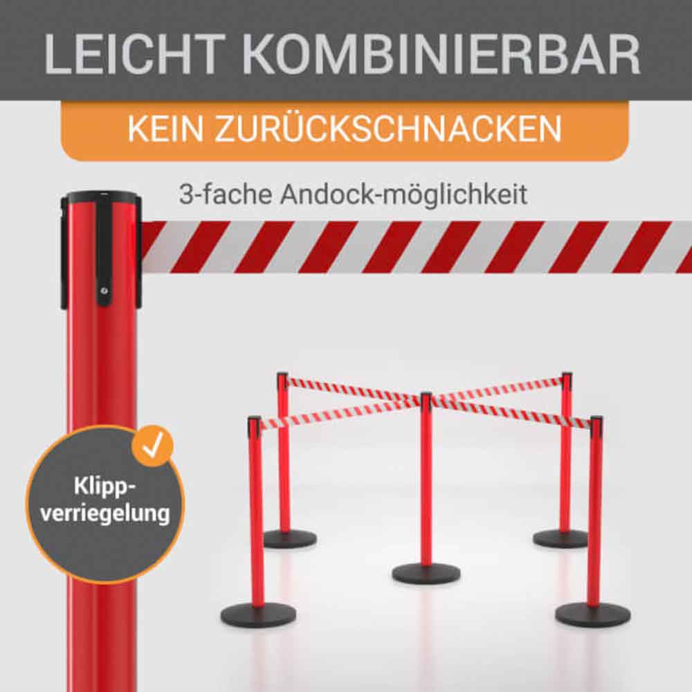 Gurtpfosten 2er Sparset - aus hochwertigem Metall - in 7 Ausführungen