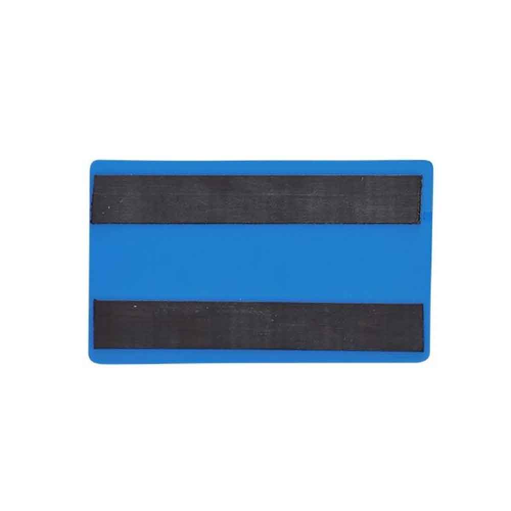 Magnetische Etikettentaschen - 2 Magnetstreifen - 160 x 75 mm - Blau