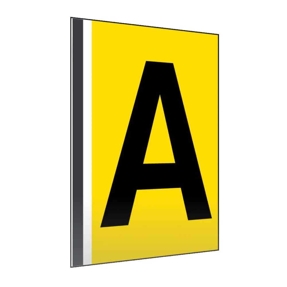 Regal- und Gangschild gerade - mit Magnetstreifen - in vielen Größen - einseitiger oder beidseitiger Druck