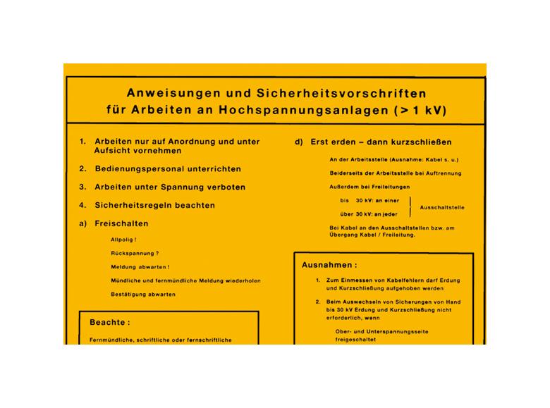 35-10-582-0-10-058-aushang-elektrotechnik-anweisungen-und-sicherheitsvorschriften-fur-arbeiten-an-hochspannungsanlagen-432902-b68340 Aushang - Elektrotechnik - Anweisungen und Sicherheitsvorschriften für Arbeiten an Hochspannungsanlagen