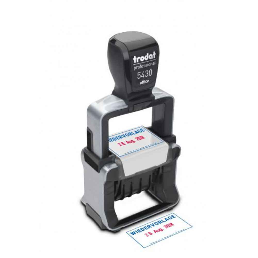 Trodat Professional 4.0 5430E - Datumstempel mit Standardtexten