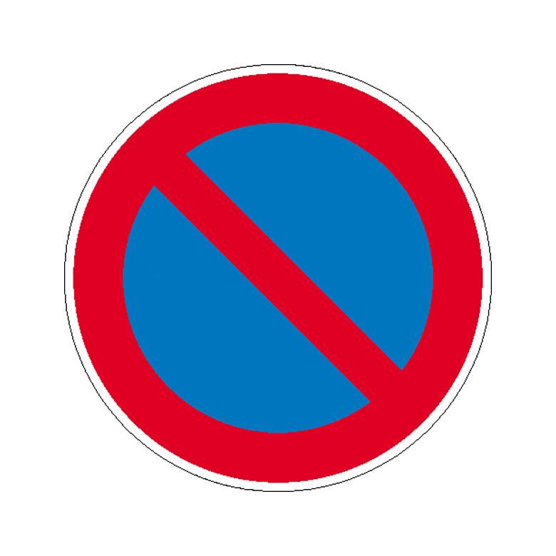 Verkehrszeichen - StVO - Eingeschränktes Haltverbot - 2 Größen